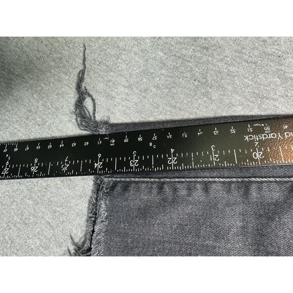 READ- MOTHER The Shaker Prep Fray Cropped Womens Jeans‎ Dear Mr Black Racer 23 - Picture 3 of 6